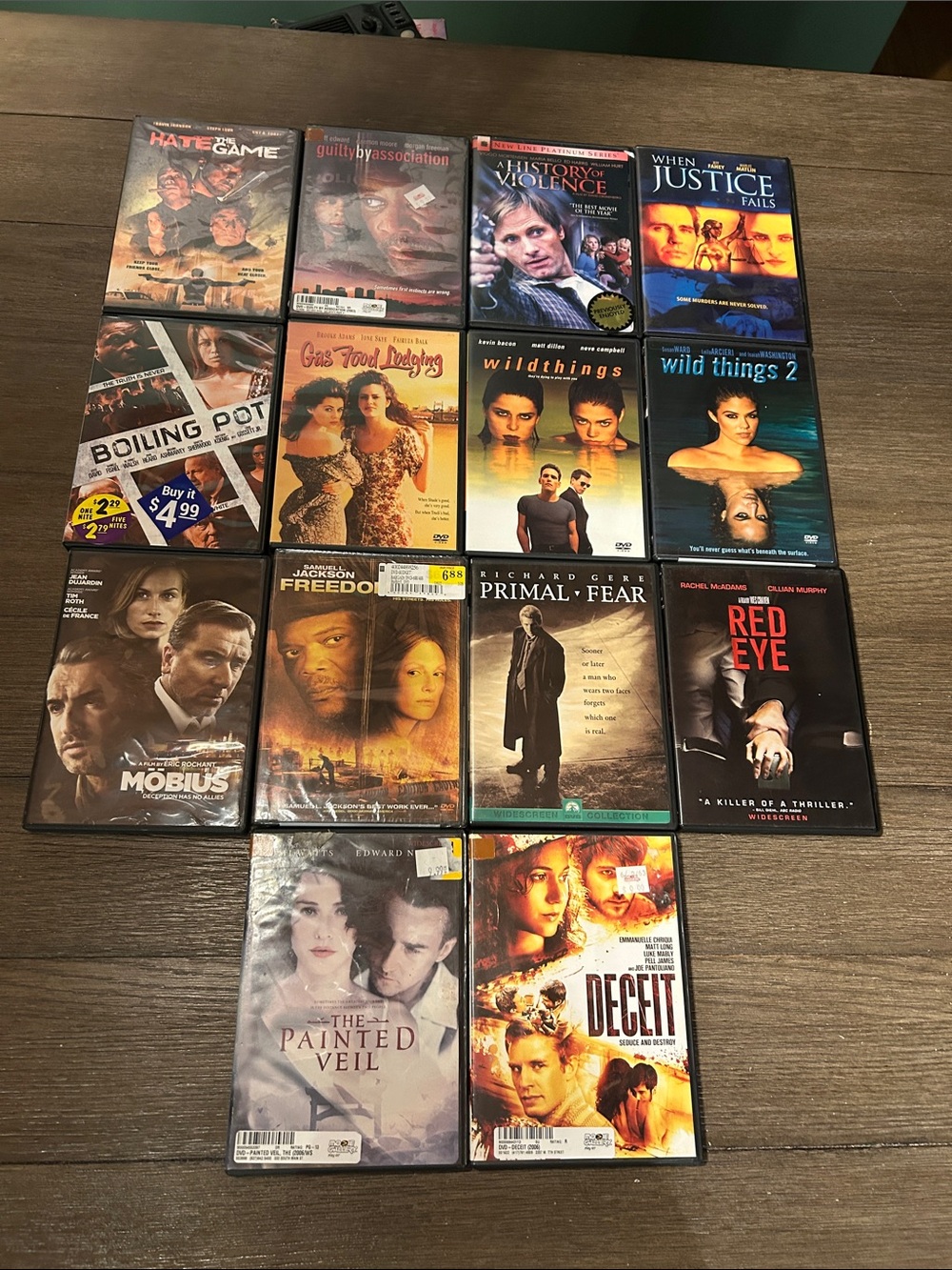 Suspense thriller DVD bundle 14 movies fully listed